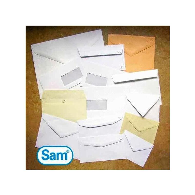 Sam Bolsa Din A5 Versam 160 C Autoadhesivo Con Tira De Silicona 162x229 90 Gramos Offset Blanco 250 Sobres