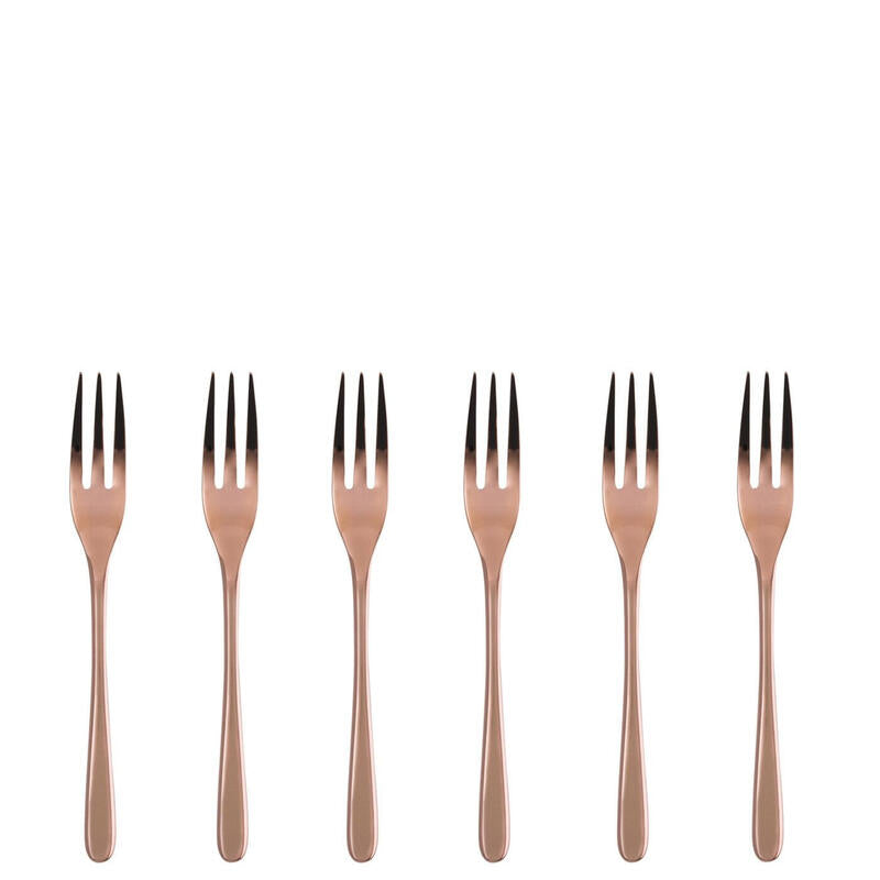 Sambonet Taste Cake Fork Set 6 Pcs Copper