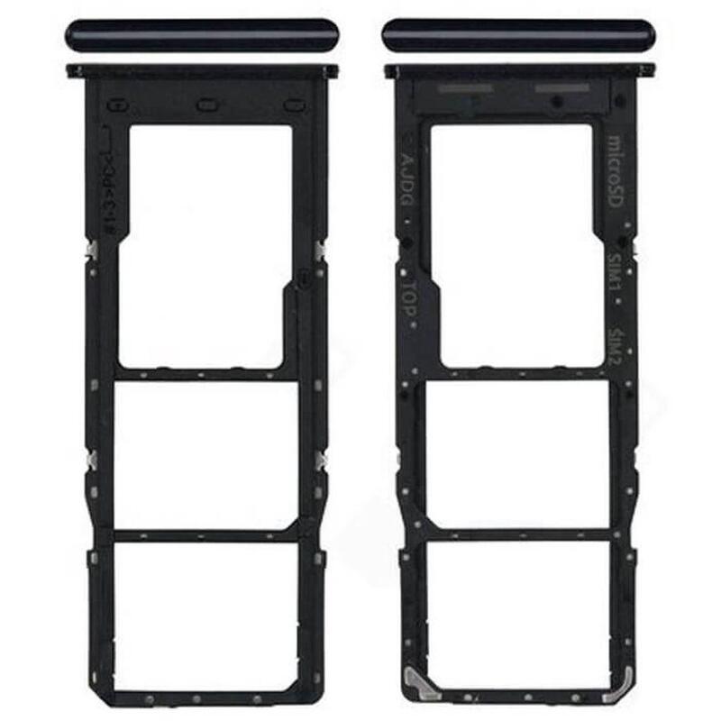 Samsung A047 A04s Sim Holder - Black - Warranty: 12m