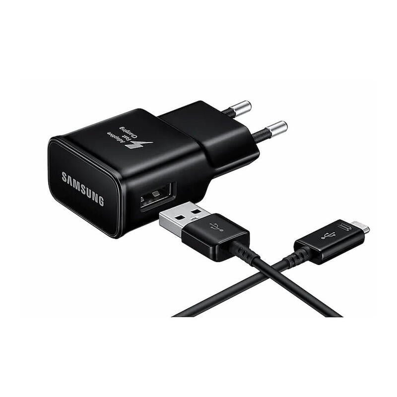 Samsung - Ep-Ta200 + Typ C Cable Ep-Dg970 - Usb Charger- 2ma - Negro Bulk