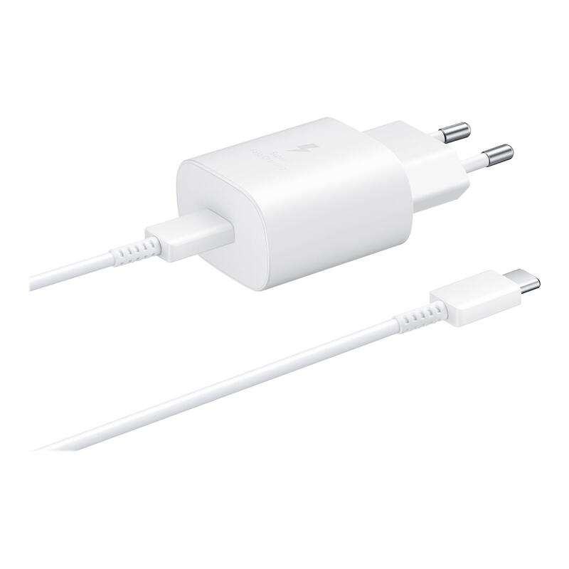 Samsung - Ep-Ta800xwe - Quick Charger + Cable - Usb Typ C- 25w - Blanco Bulk