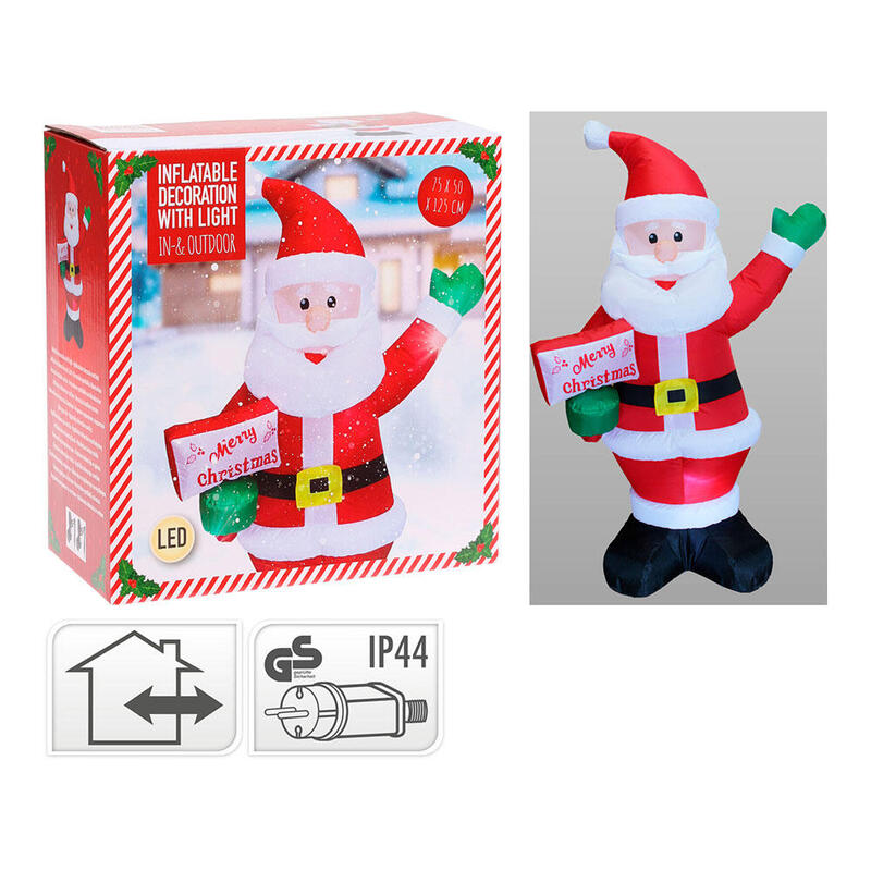 Santa Merry Christmas Hinchable 75 X 50 X 125 Cm