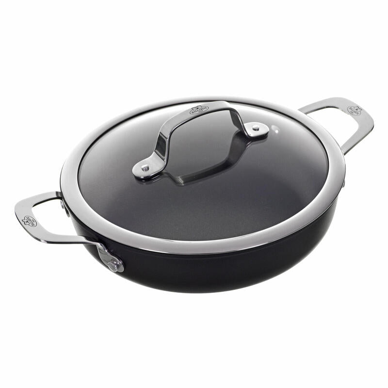 Sartén Ballarini Alba Honda Con 2 Asas Titanio 24 Cm Albg3ed.24d