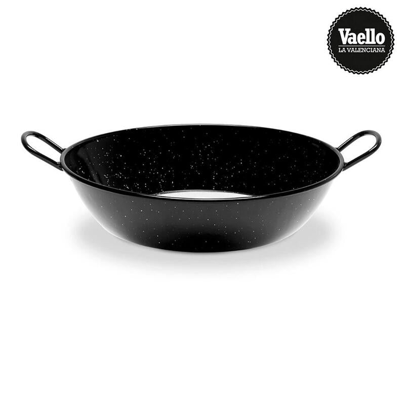 Sartén Honda Esmaltada Con Asas Para Inducción-Vitroceramica Ø36cm. Vaello