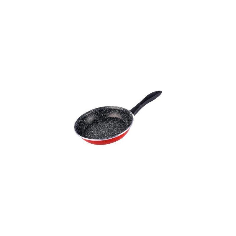 Sarten Magefesa K2 Rojo 24 Acero Antiadherente Efecto Piedra Todo Tipo Cocinas Apta Lavavajillas
