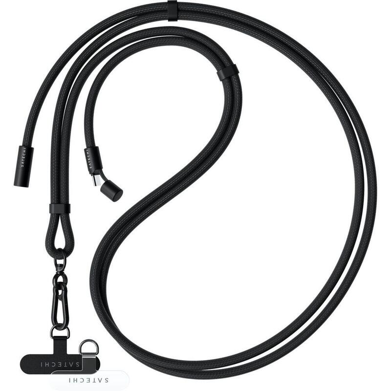 Satechi Onthego Crossbody Lanyard Cable Black