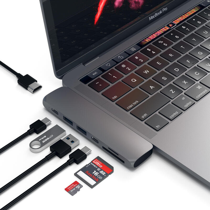 Satechi Type-C Pro Hub 4k Hdmi Space Gray