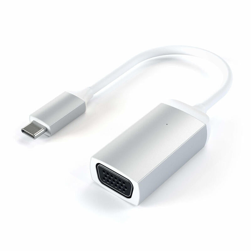 Satechi St-Tcvgas Adaptador De Cable De Vídeo Usb Tipo C Vga (D-Sub) Plata