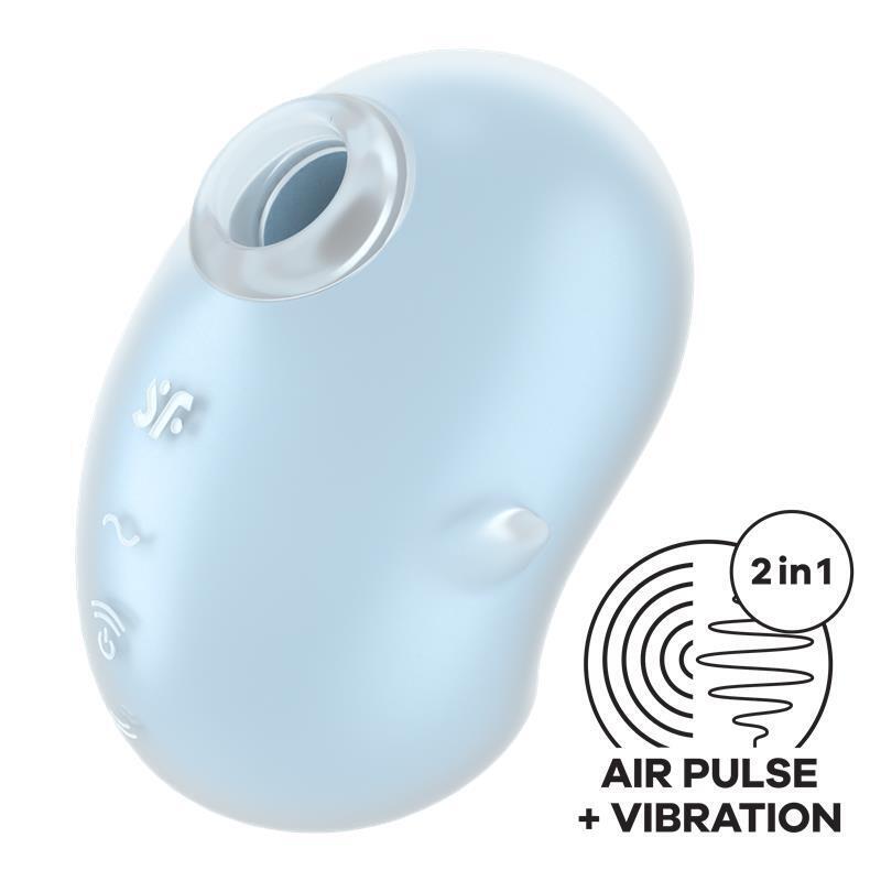 Satisfyer - Cutie Ghost Vibrador Lay-On Azul Claro