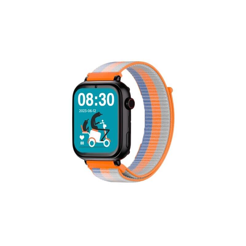 Savefamily Reloj Inteligente Infantil Savewatch Plus Con Gps Y Llamada - Ip67 - Boton Sos - Carcasa Negra - Correa Tela