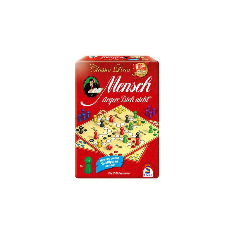 Schmidt Spiele Classic Line: No Te Enojes En Una Caja De Metal, Juego De Mesa 49439