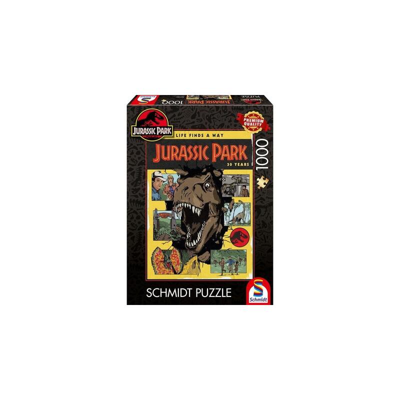 Schmidt Games Jurassic Park: 30 Años Jurassic Park - La Vida Encuentra Una Manera, Rompecabezas 1000 Piezas 58580