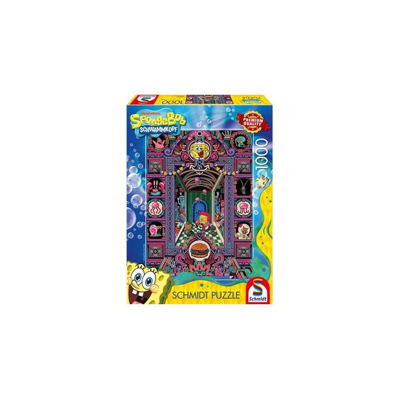 Schmidt Games Spongebobs Crazy World, Puzzle 1000 Parts 58587