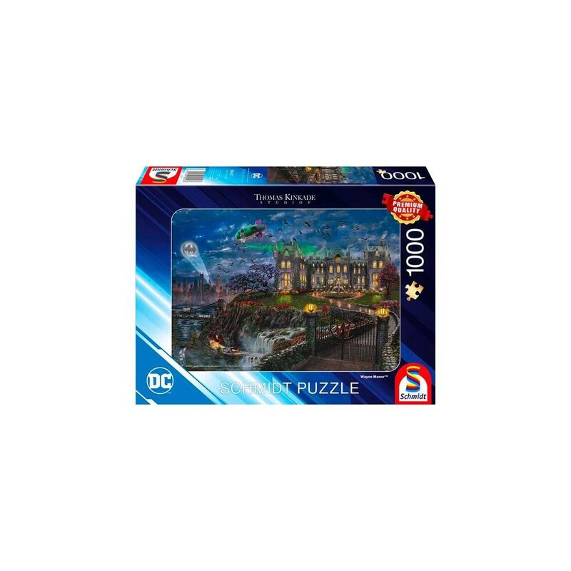 Juegos Schmidt Thomas Kinkade Studios: Dc Comics Wayne Manor, Puzzle 1000 Parts 58427
