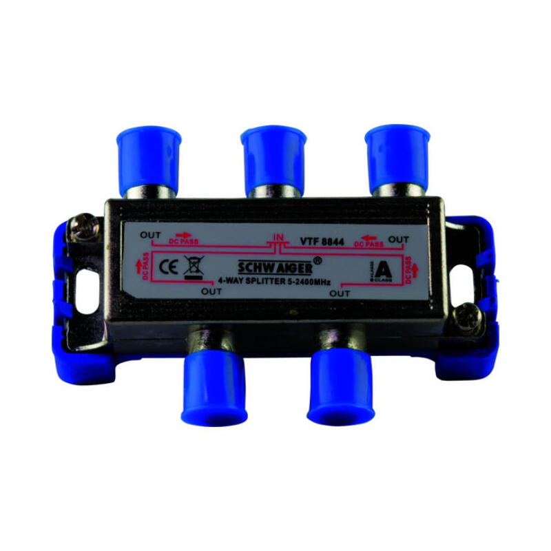 Schwaiger Breitband-Verteiler 4-Fach 9db