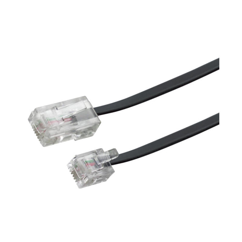 Schwaiger Modem-Kabel Rj11 6p2c -> Rj45 8p2c 6m Schwarz