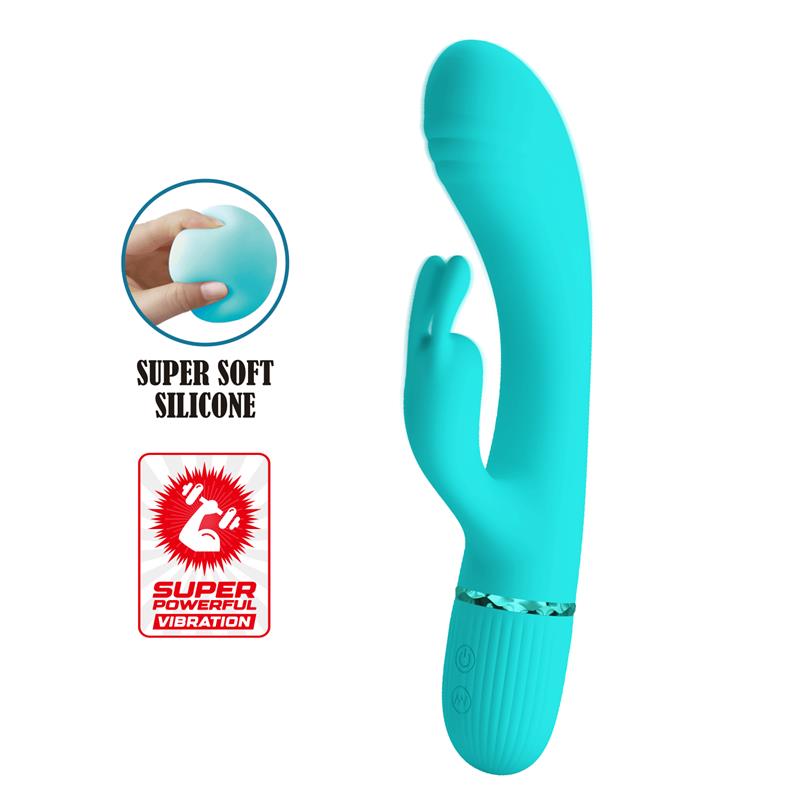 Pretty Love - Scocco Vibrador Rabbit Turquesa