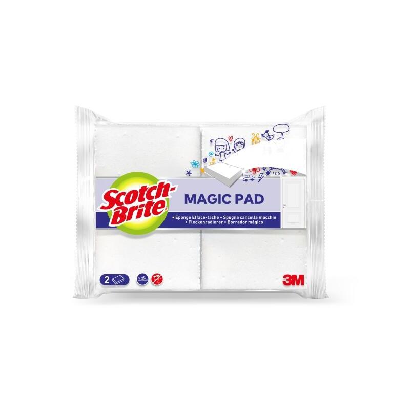 Scotch-Brite Magic Pad Pack De 2 Esponjas Magica De Limpieza - Blanco