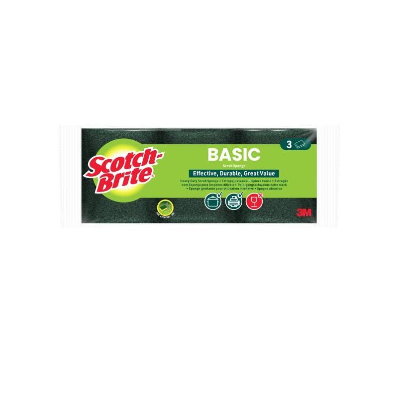 Scotch-Brite Pack De 3 Estropajos De Fibra Verde - Verde Oscuro