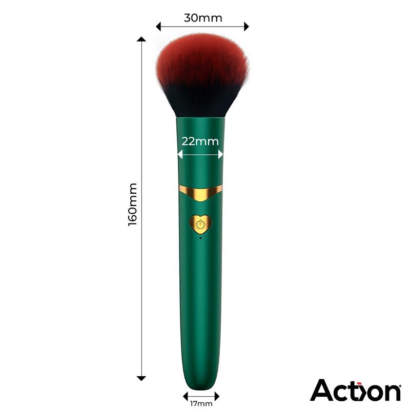Secret Vert Estimulador Brocha De Maquillaje Con Vibración Verde