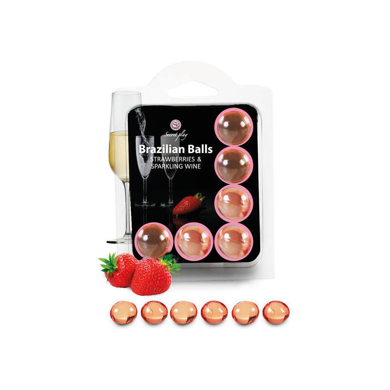 Secretplay - Set 6 Brazilians Balls Fresas Con Cava