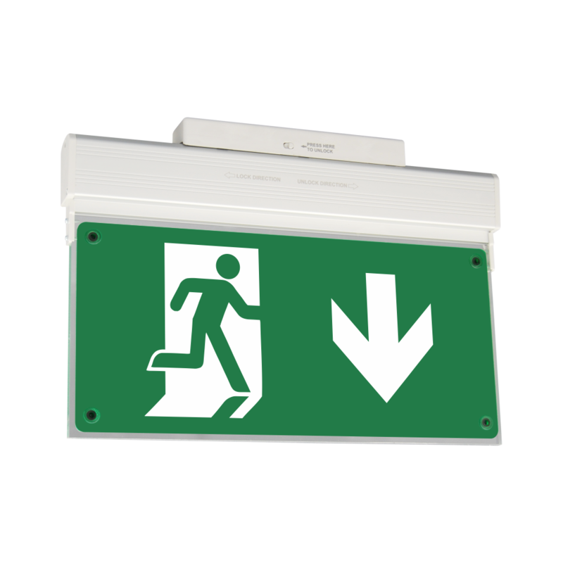 Señal De Seguridad Con Iluminación Led Interna 3h