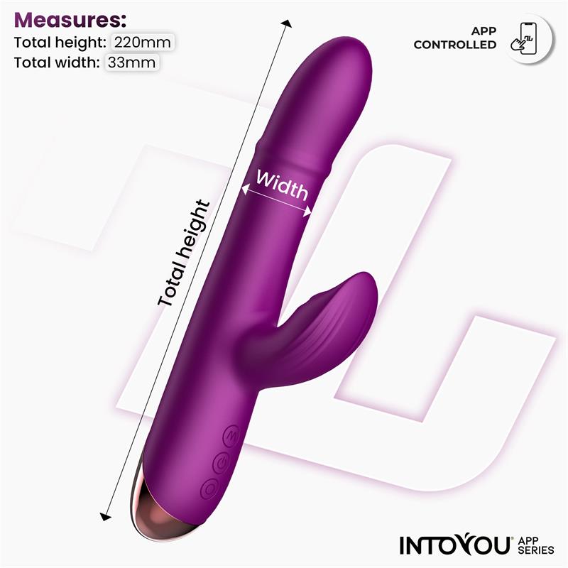 Vibrador Sendel Con Anillo De Bolas Internas Up And Down Y Pulsación Con App