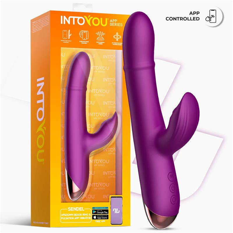 Vibrador Sendel Con Anillo De Bolas Internas Up And Down Y Pulsación Con App