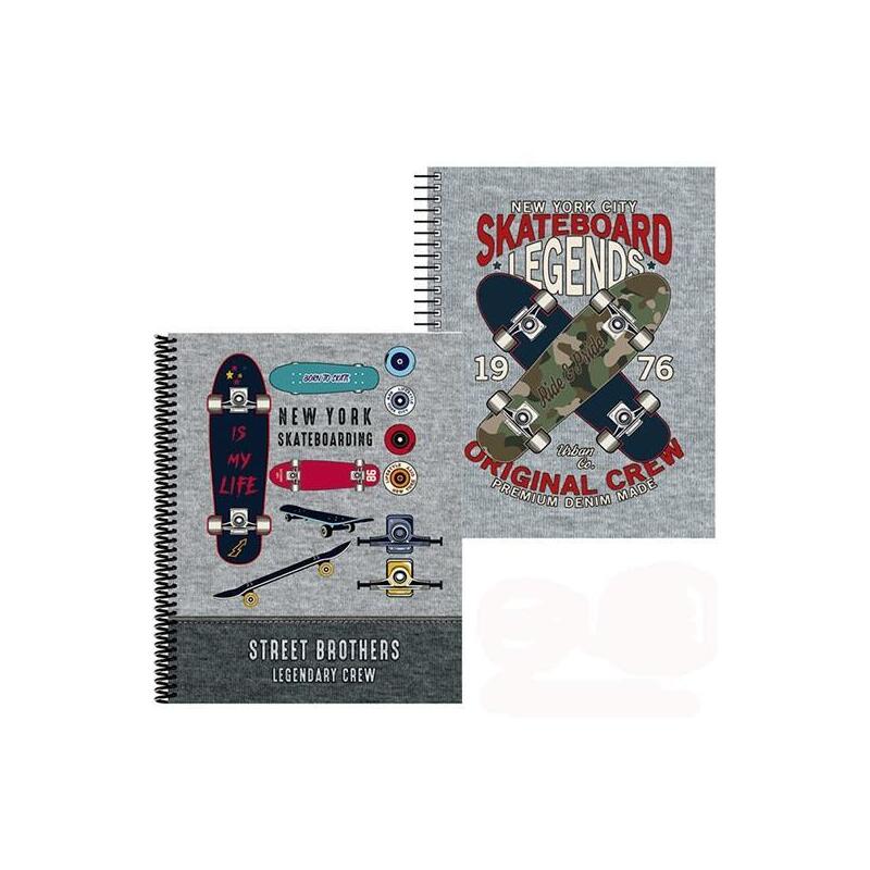 Senfort Carpeta Con 30 Fundas Espiral Skateboard Surtido