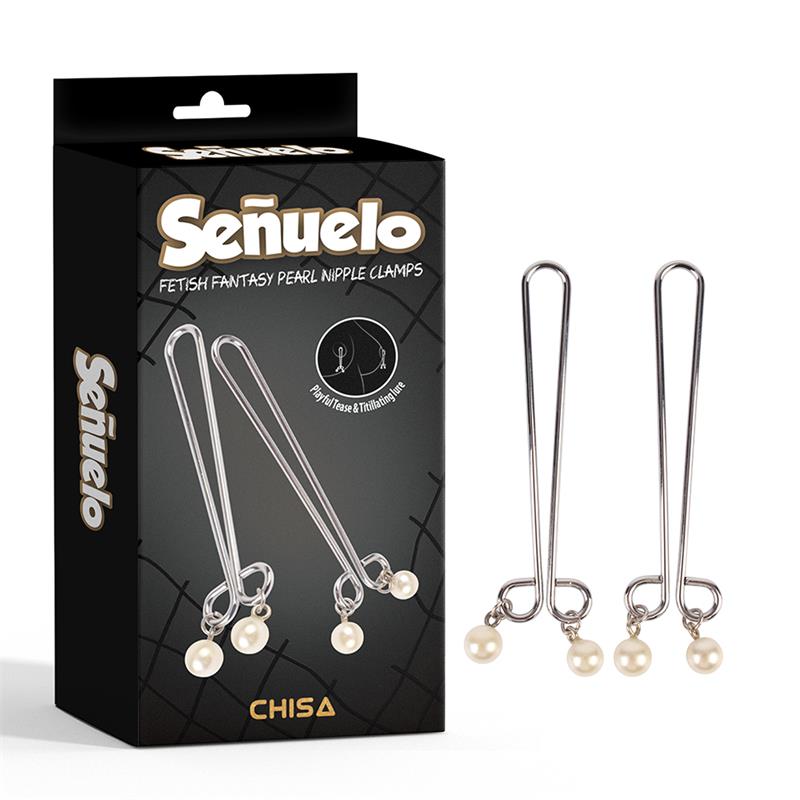 Señuelo Pinzas Para Pezones Co Perlas