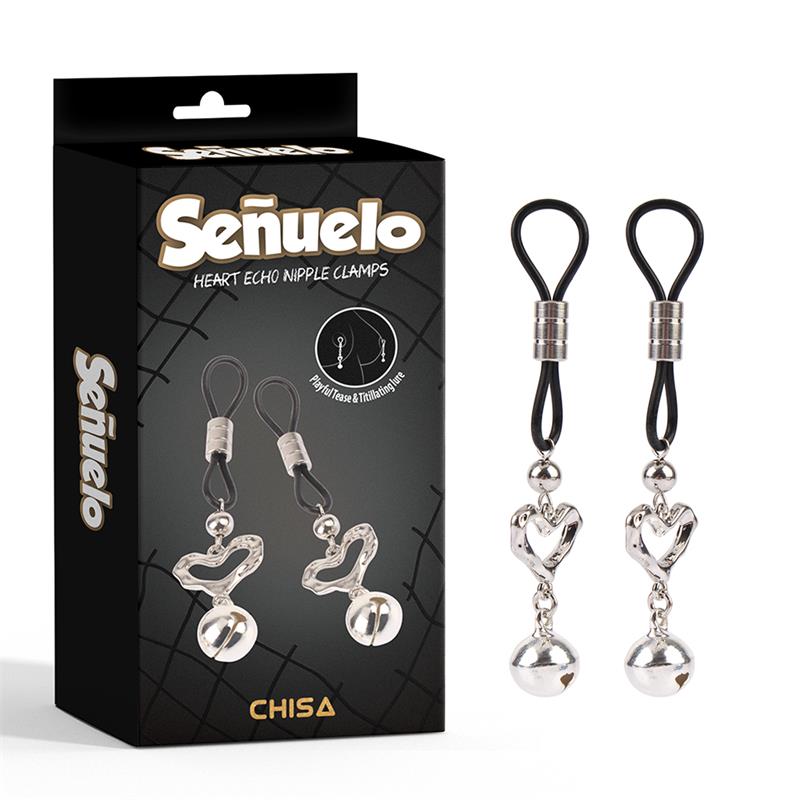 Señuelo Pinzas Para Pezones Corazon Con Cascabel