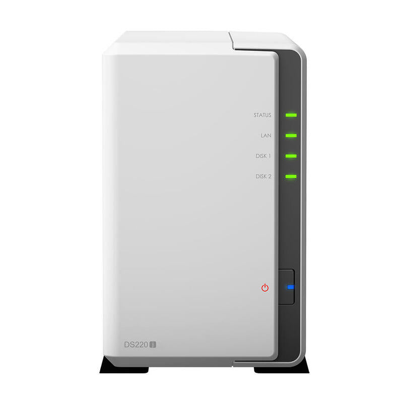 Servidor Nas Synology Disk Station Ds220j 2 Bahia Realtek Rtd 1296 1,4ghz 512 Mb Ddr4 Raid 0,1,Jbod