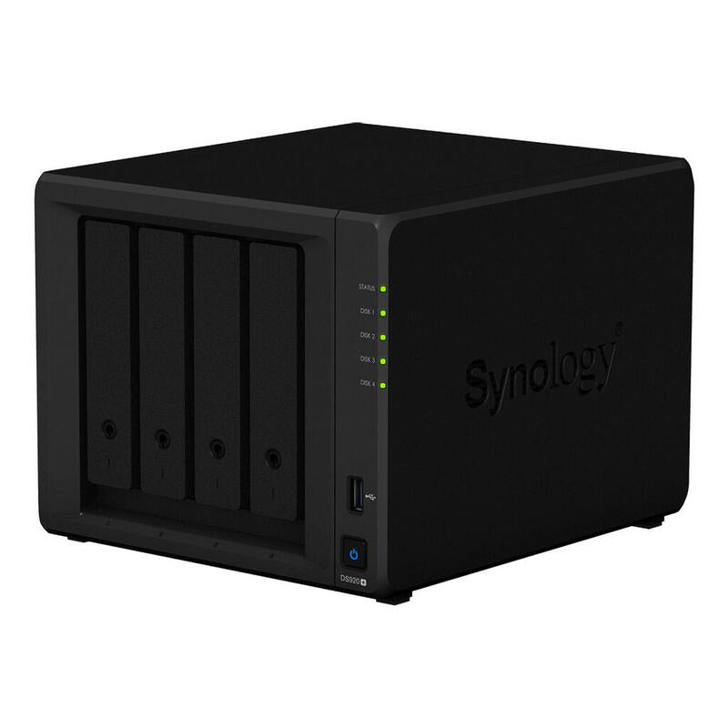 Servidor Nas Synology Disk Station Ds920+ 4gb 4 Bahias Raid Ethernet Gigabit