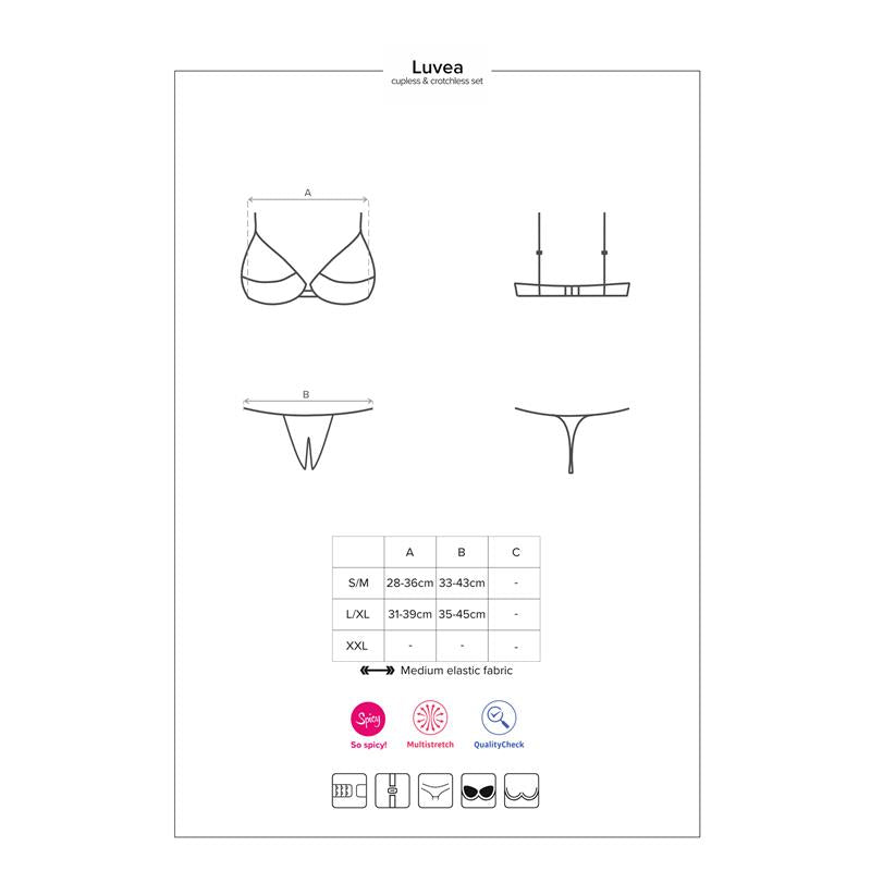 Set 2 Piezas Luvae Talla (Interno):S/M