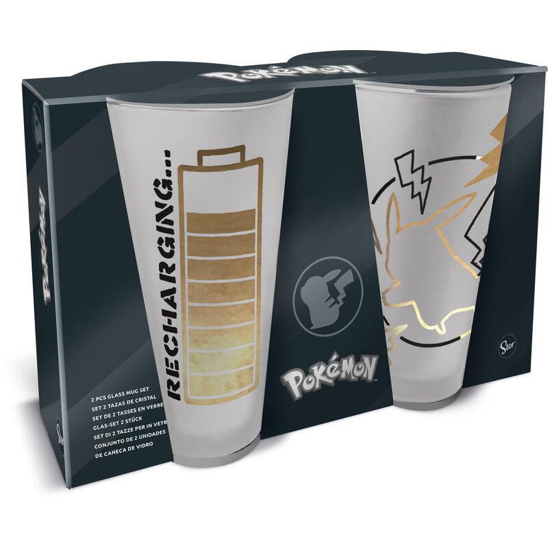 Set 2 Vasos Casual 490ml Pokemon Thunderstruck