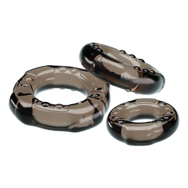 Baile - Cock Rings Yvonne Set 3 Anillos Pene