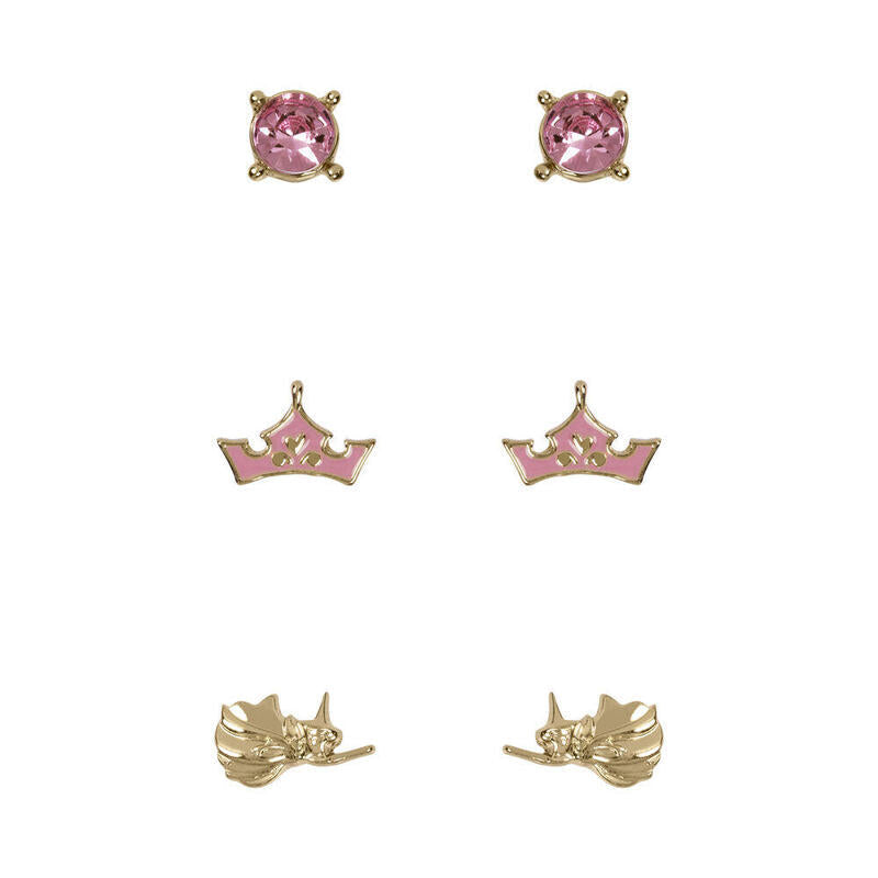 Set 3 Pares De Pendientes Princesas Disney