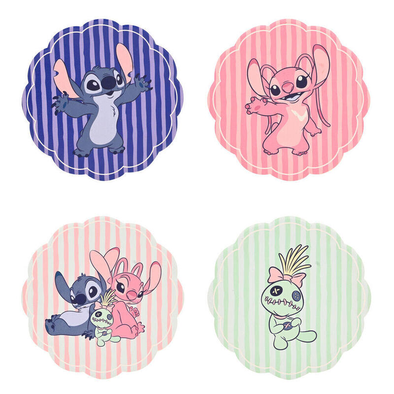 Set 4 Posavasos Ceramica Stitch Disney