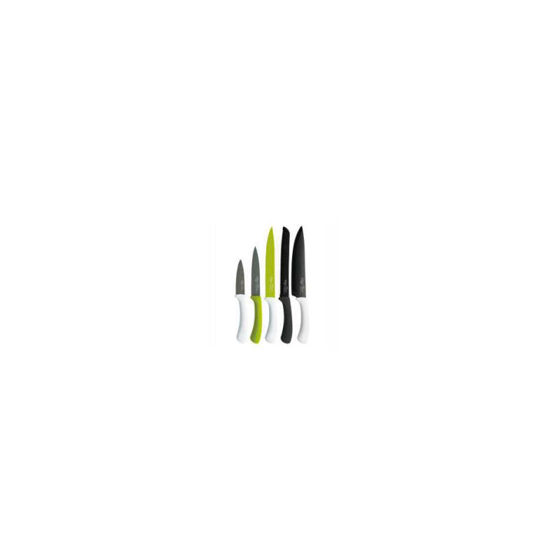 Set 5 Unid. Cuchillos Acero Inox. Green Sg4165 San Ignacio