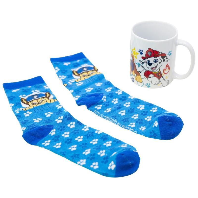 Set Calcetines + Taza 325 Ml Bluey Paw Patrol Boy