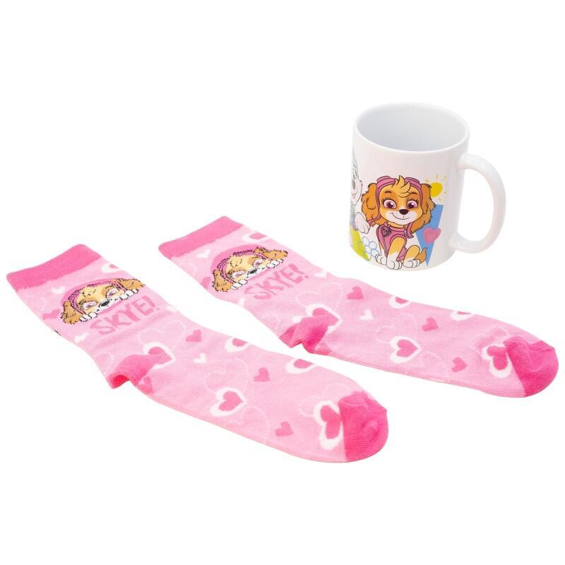 Set Calcetines + Taza 325 Ml Paw Patrol Girl Go Skye