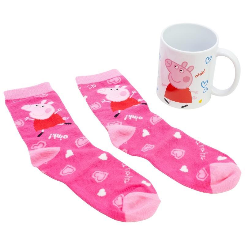 Set Calcetines + Taza 325 Ml Peppa Pig