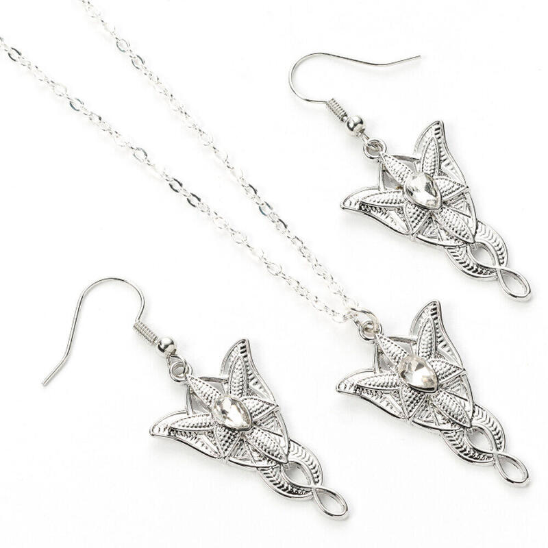 Set Colgante + Pendientes Evenstar El Señor De Los Anillos