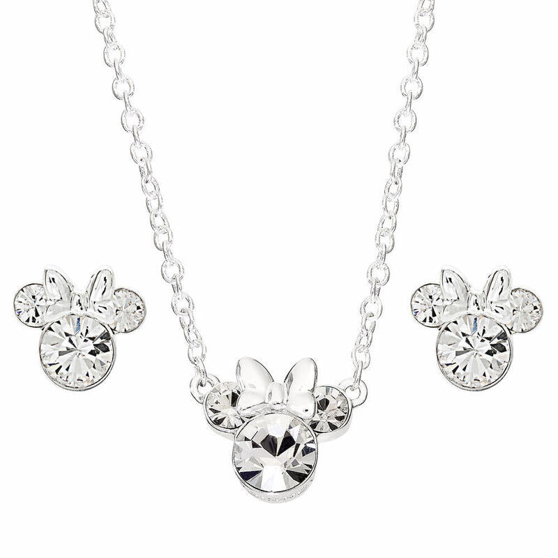 Set Colgante + Pendientes Minnie Disney Plata