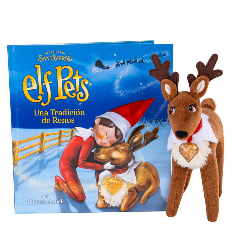 Set Cuento + Peluche Reno Elf Pets Español