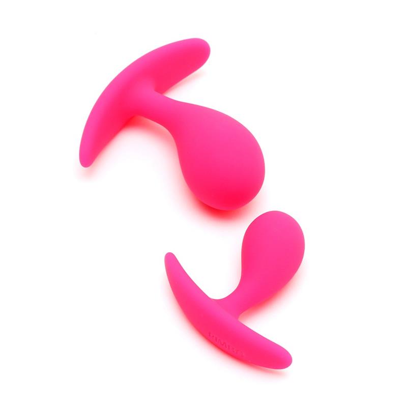 Set De 2 Plugs Anales Anatómicos Copenhagen Rosa