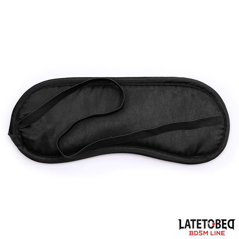 Set De 3 Piezas Antifaz, Esposas Y Plumas Negro