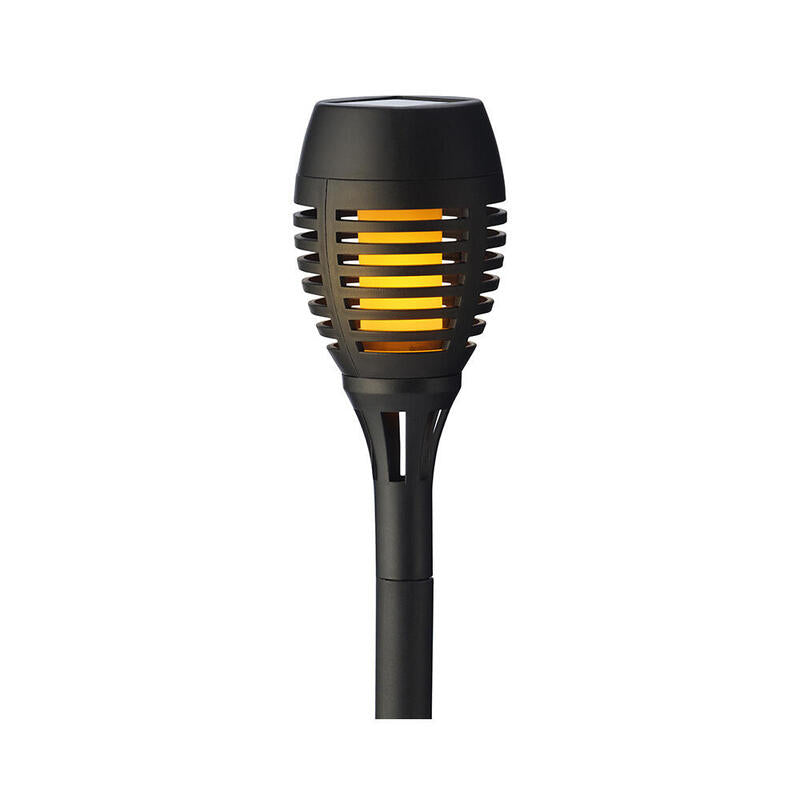 Set De 4 Estacas Solares Efecto Llama De Fuego Ø7,5x27cm