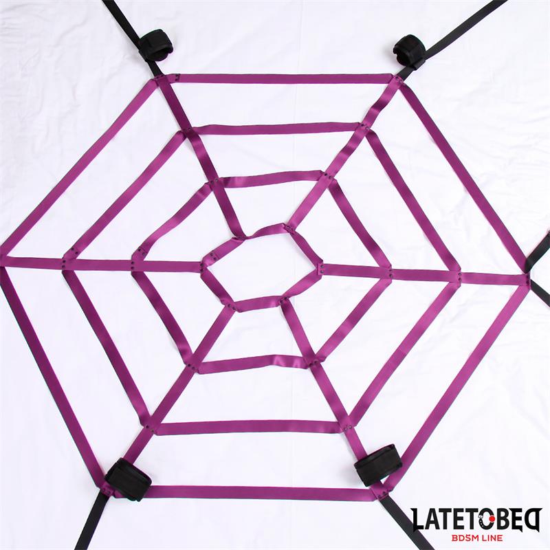 Set De Ataduras Para La Cama En Tela De Araña