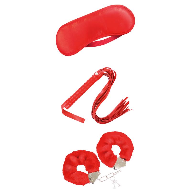 Set De Bondage Para Principiantes 3 Piezas Rojo
